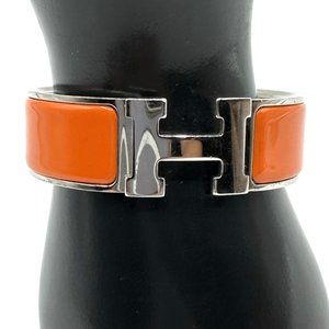 HERMES Clic Clac H Bracelet - Orange